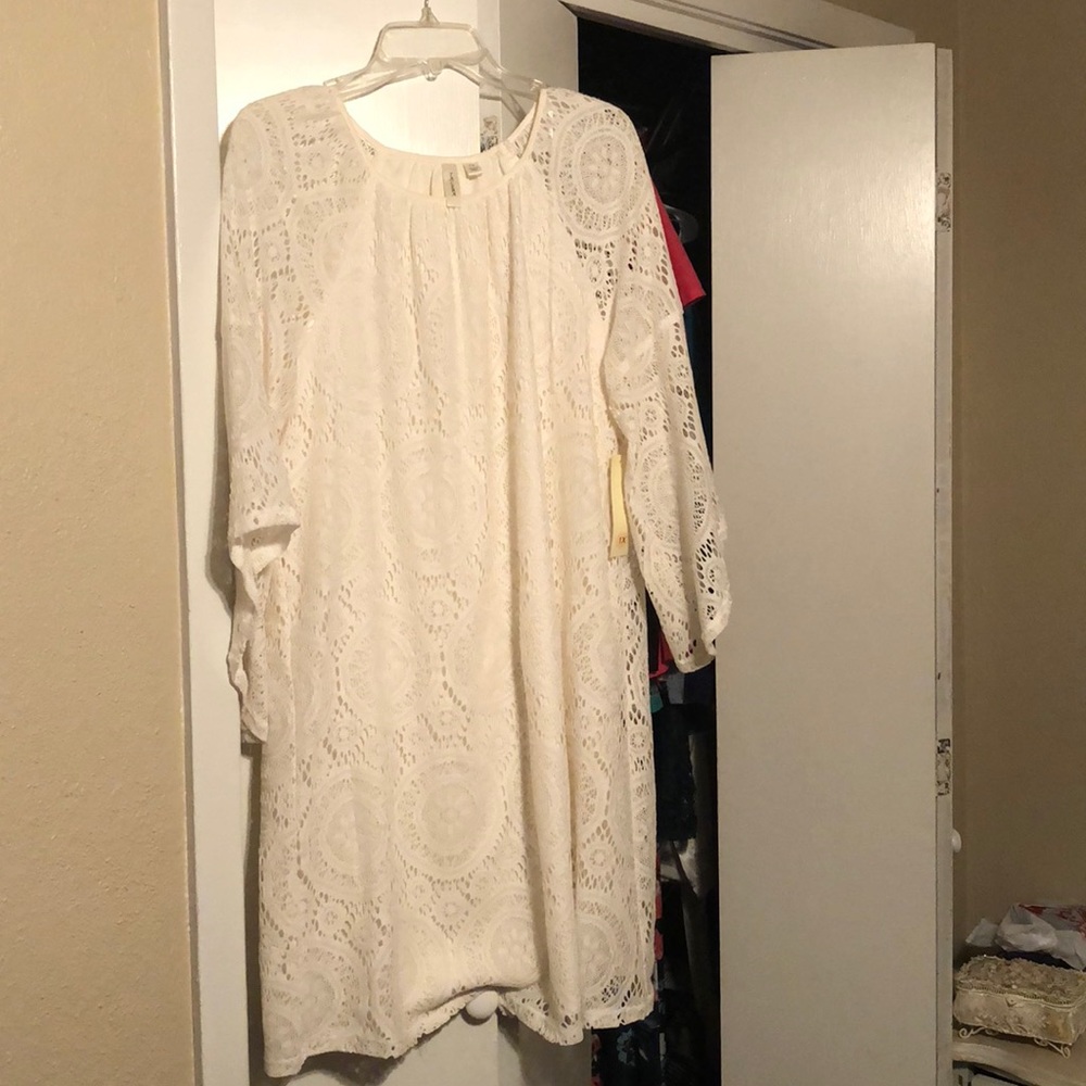 Ivory lace dress